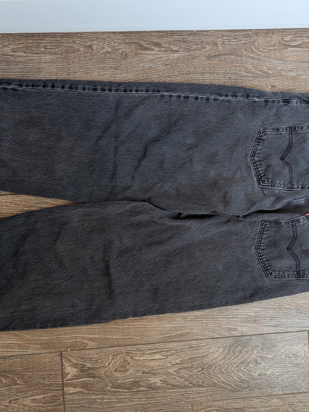 Levi's Baggy Dad Jean Size 31 X 30 Washed Black Grey Rigid Denim - Picture 4 of 10